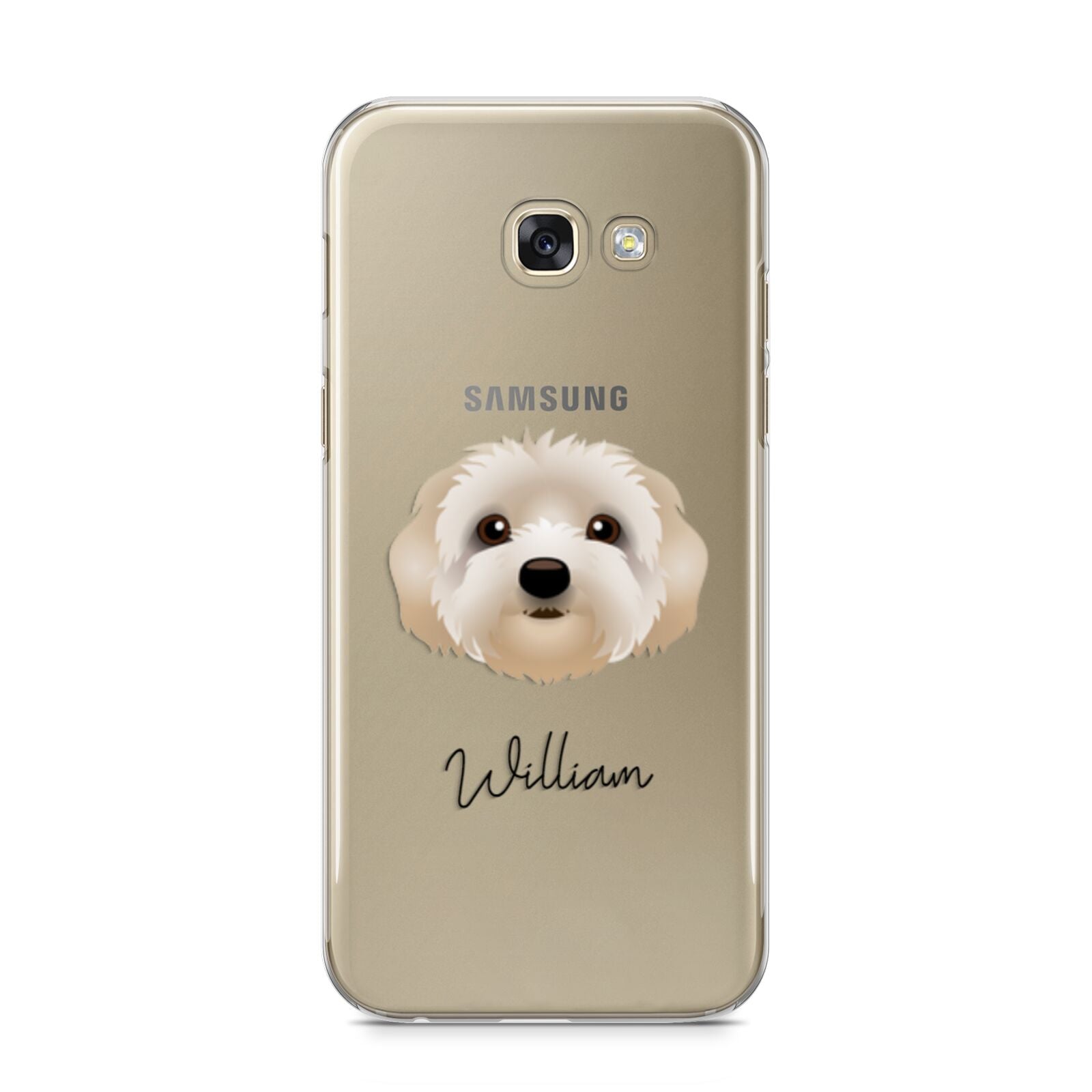 Terri Poo Personalised Samsung Galaxy A5 2017 Case on gold phone