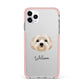 Terri Poo Personalised iPhone 11 Pro Max Impact Pink Edge Case