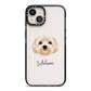 Terri Poo Personalised iPhone 13 Black Impact Case on Silver phone