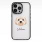 Terri Poo Personalised iPhone 13 Pro Black Impact Case on Silver phone