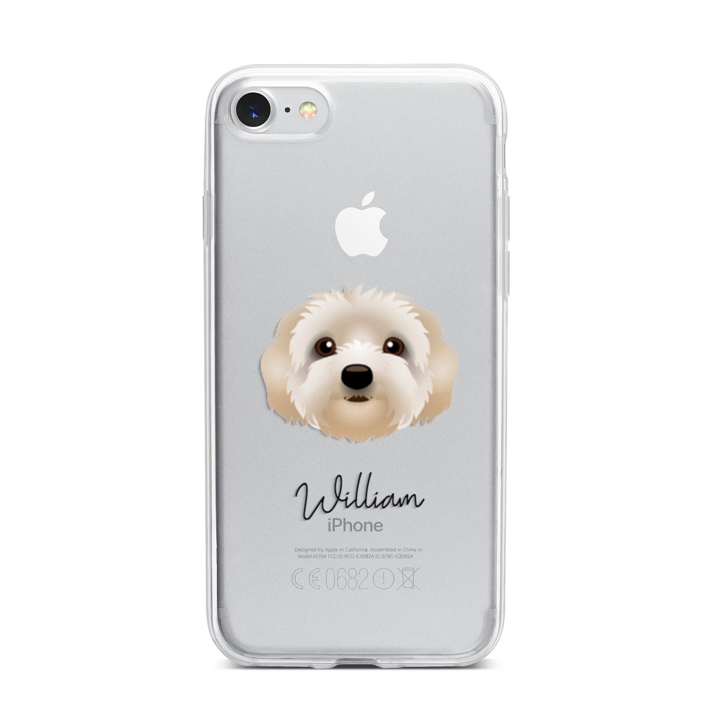 Terri Poo Personalised iPhone 7 Bumper Case on Silver iPhone