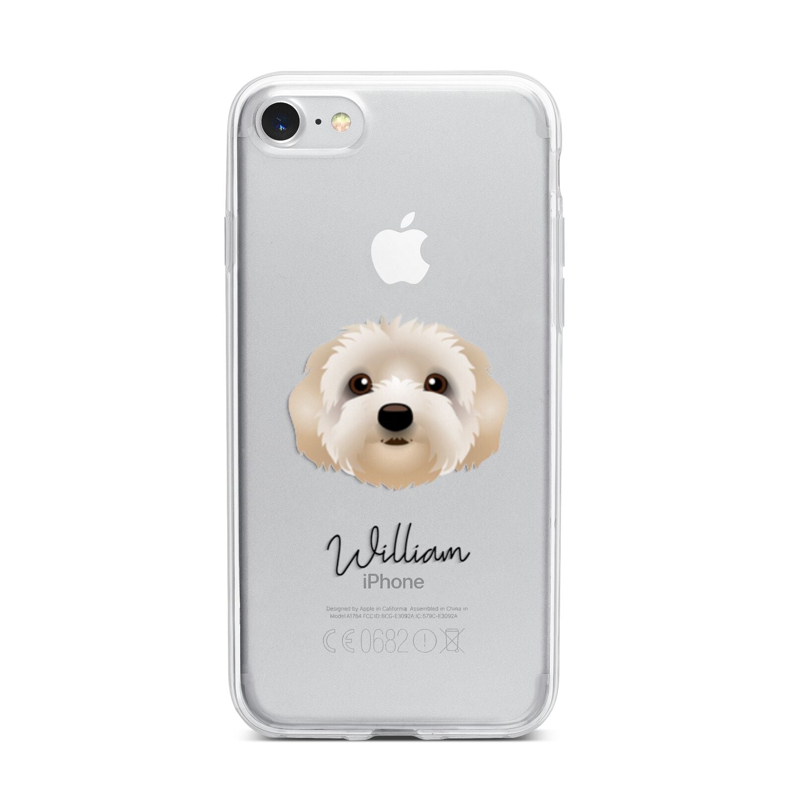 Terri Poo Personalised iPhone 7 Bumper Case on Silver iPhone