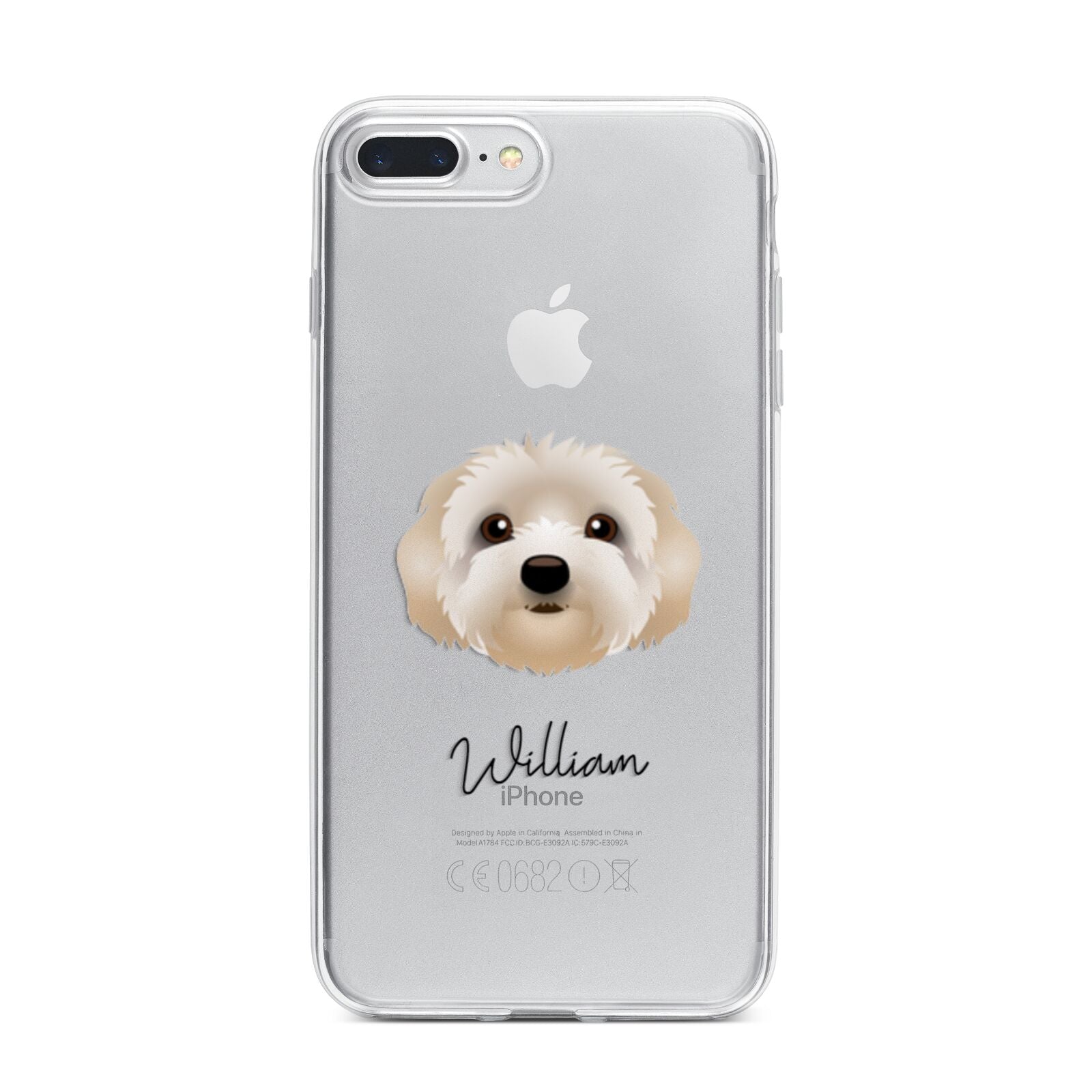 Terri Poo Personalised iPhone 7 Plus Bumper Case on Silver iPhone