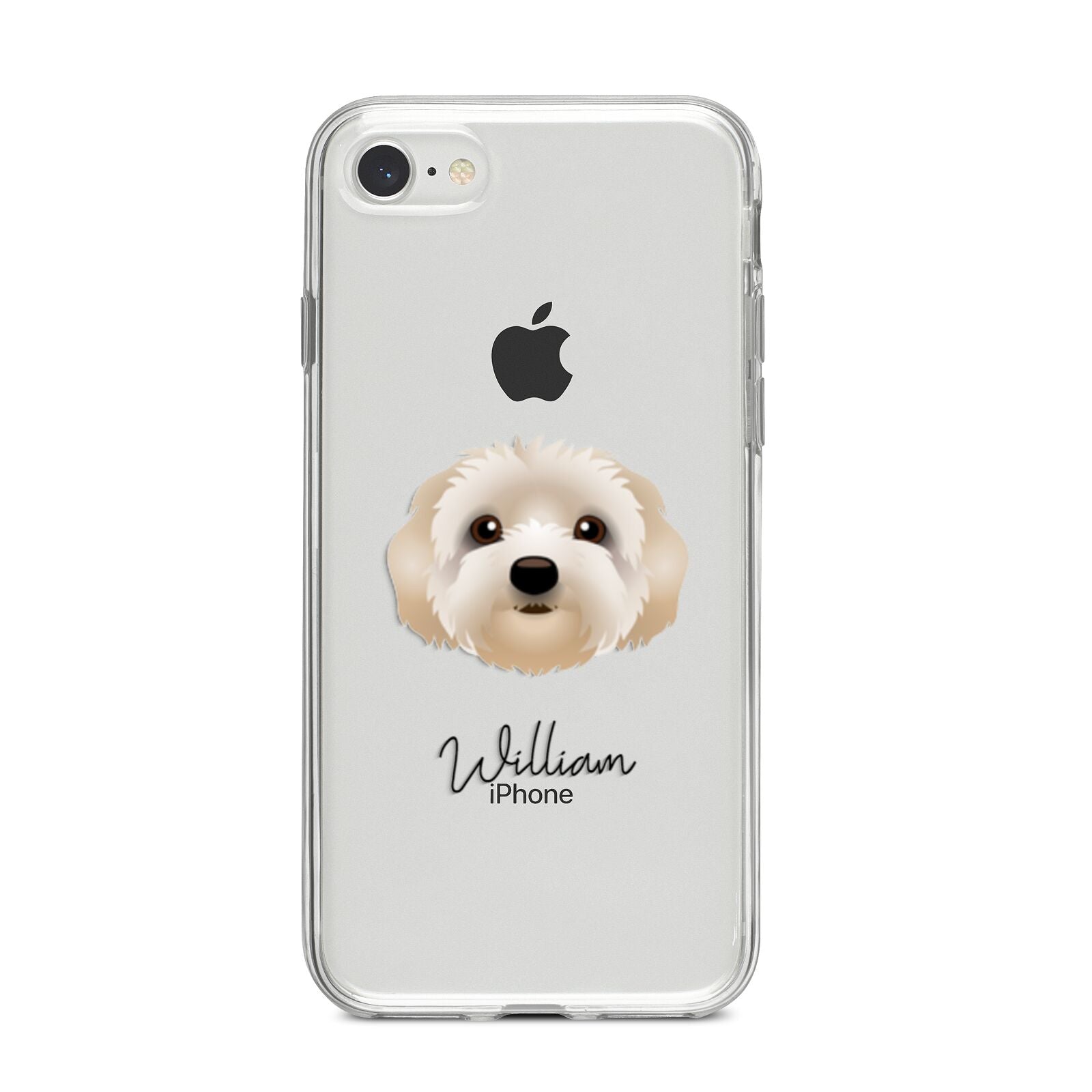 Terri Poo Personalised iPhone 8 Bumper Case on Silver iPhone