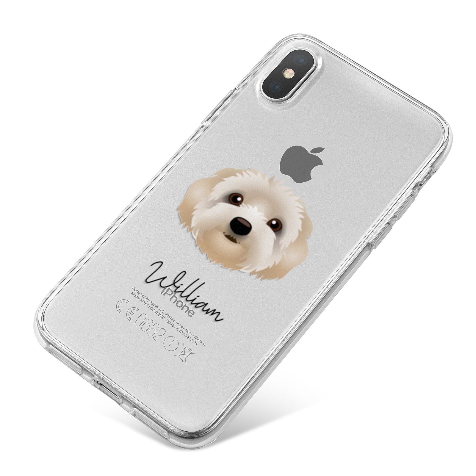 Terri Poo Personalised iPhone X Bumper Case on Silver iPhone