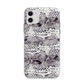 Textured Snakeskin Apple iPhone 11 in White with Bumper Case