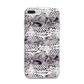 Textured Snakeskin iPhone 7 Plus Bumper Case on Silver iPhone