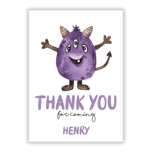 Thank You For Coming Halloween Custom A5 Flat Greetings Card