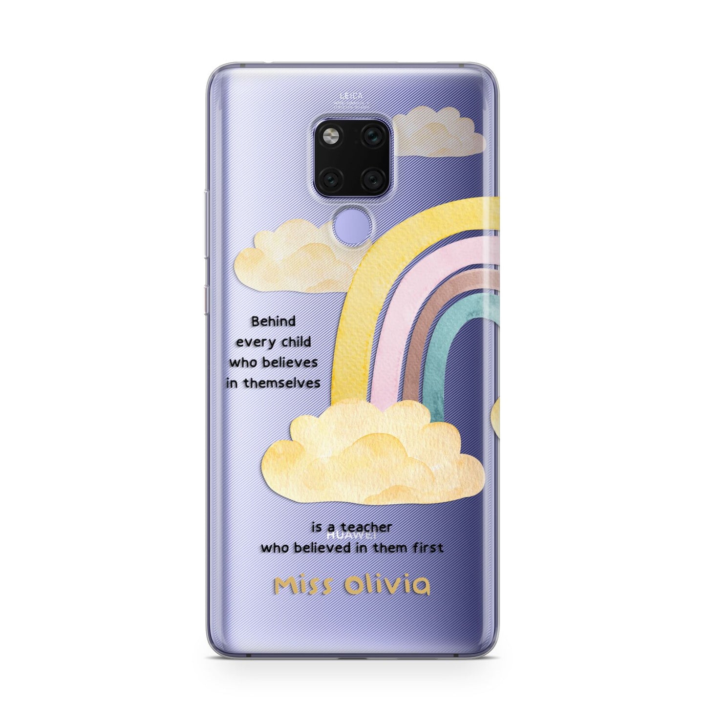 Thank You Teacher Personalised Huawei Mate 20X Phone Case