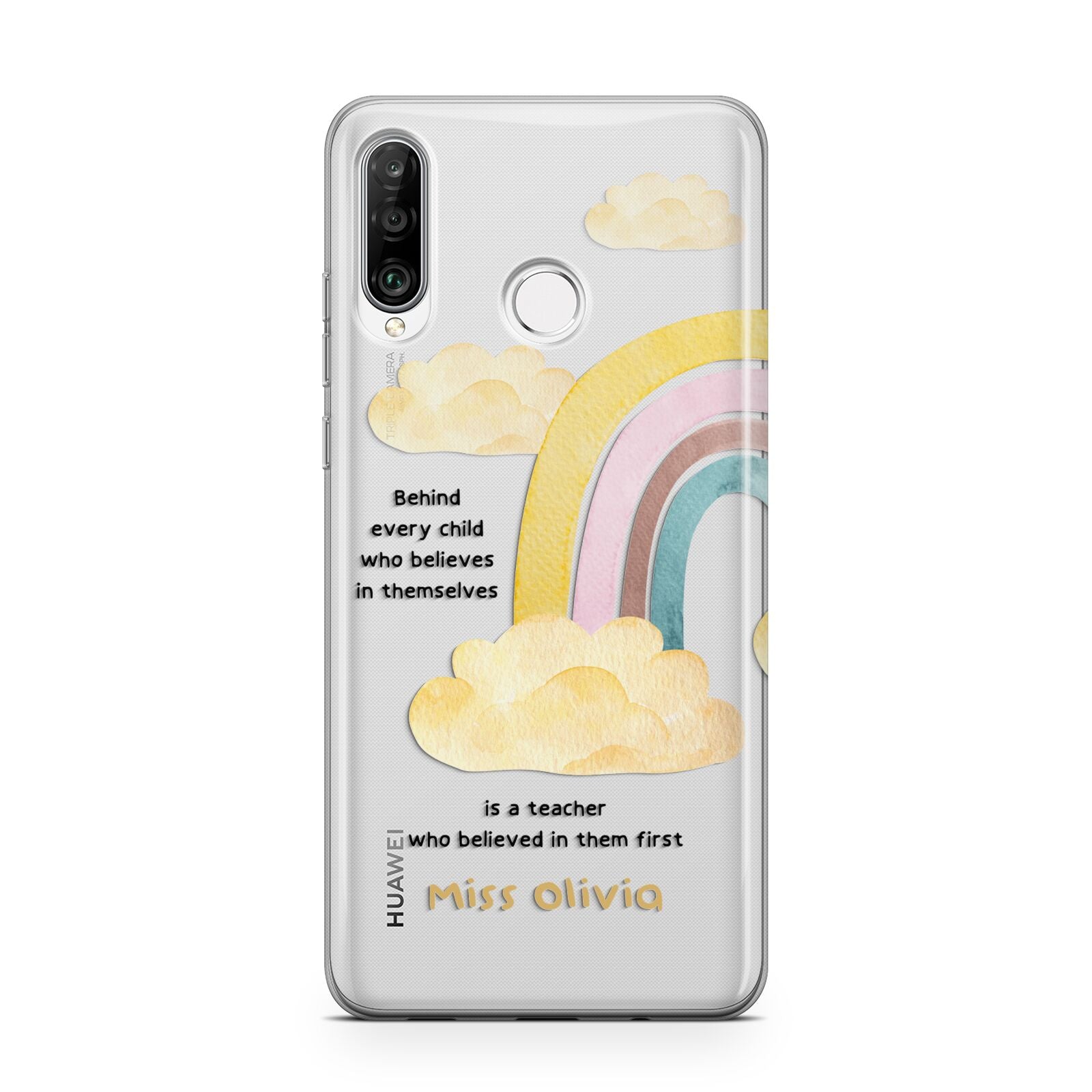 Thank You Teacher Personalised Huawei P30 Lite Phone Case