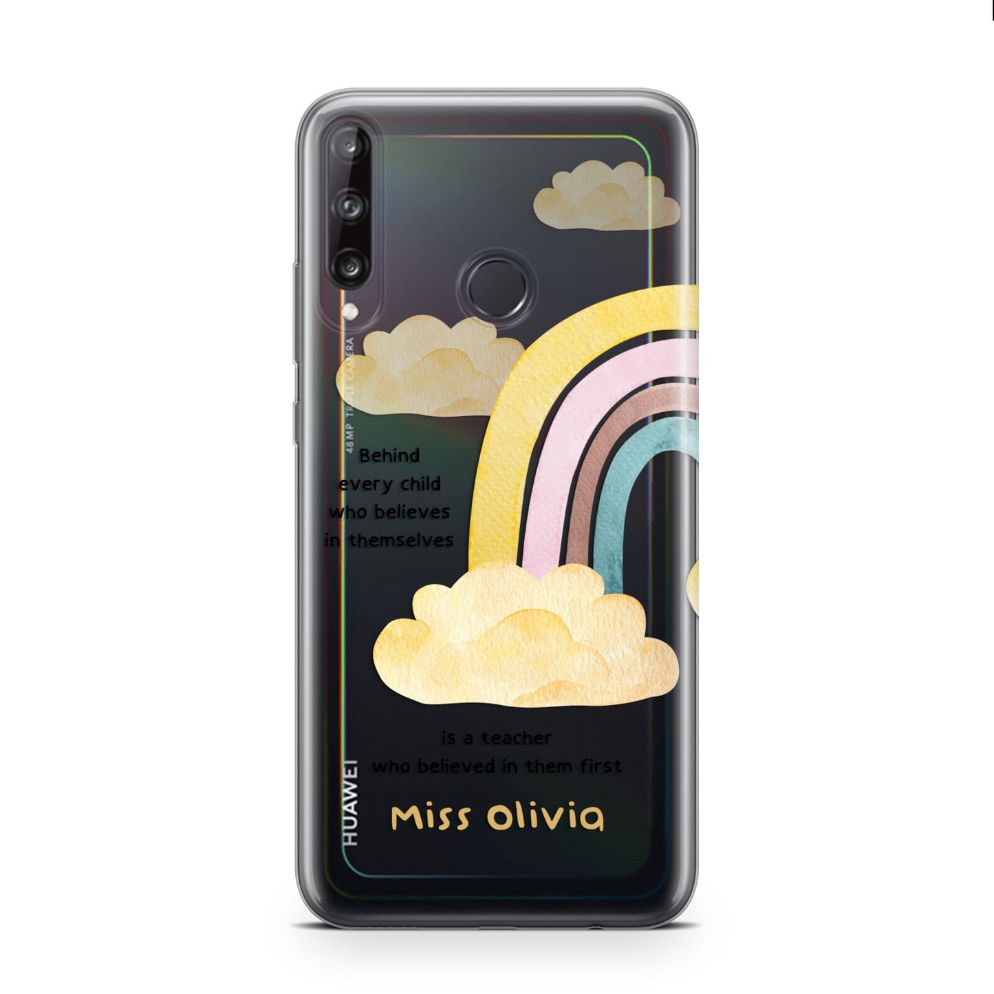 Thank You Teacher Personalised Huawei P40 Lite E Phone Case