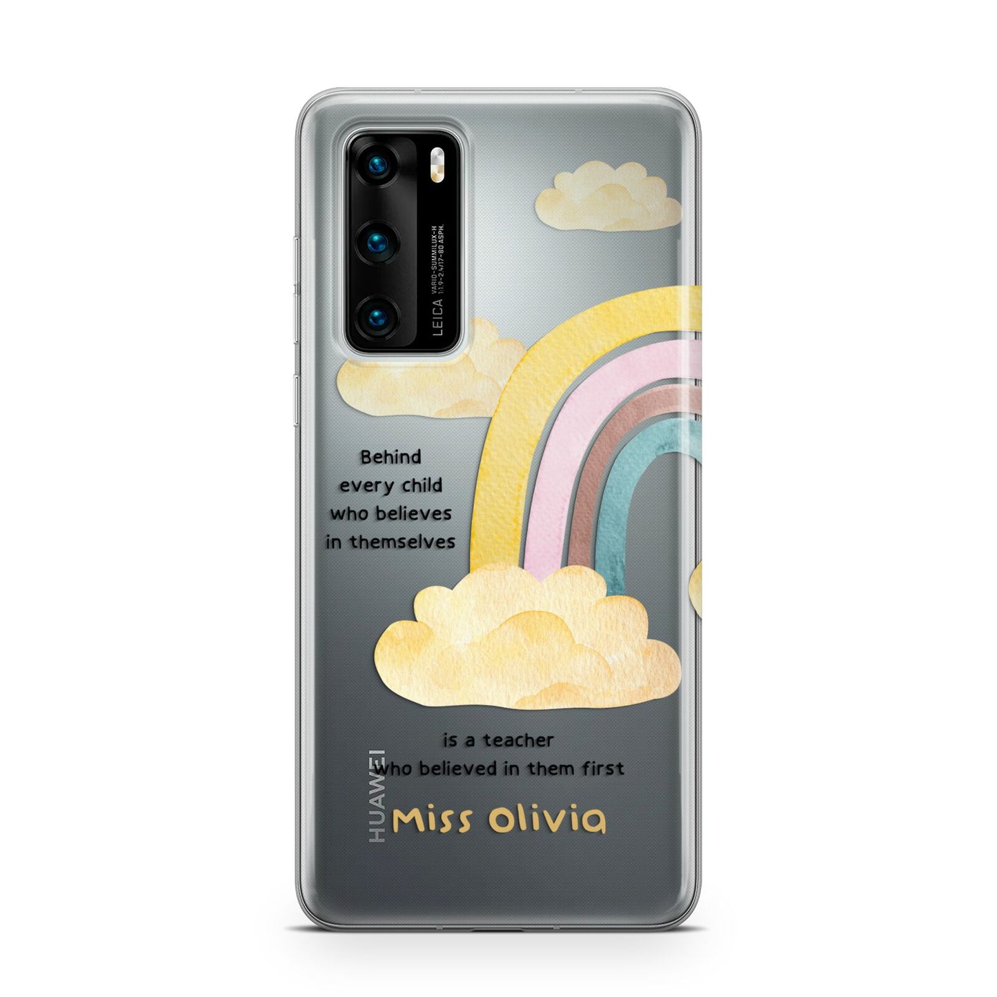 Thank You Teacher Personalised Huawei P40 Phone Case