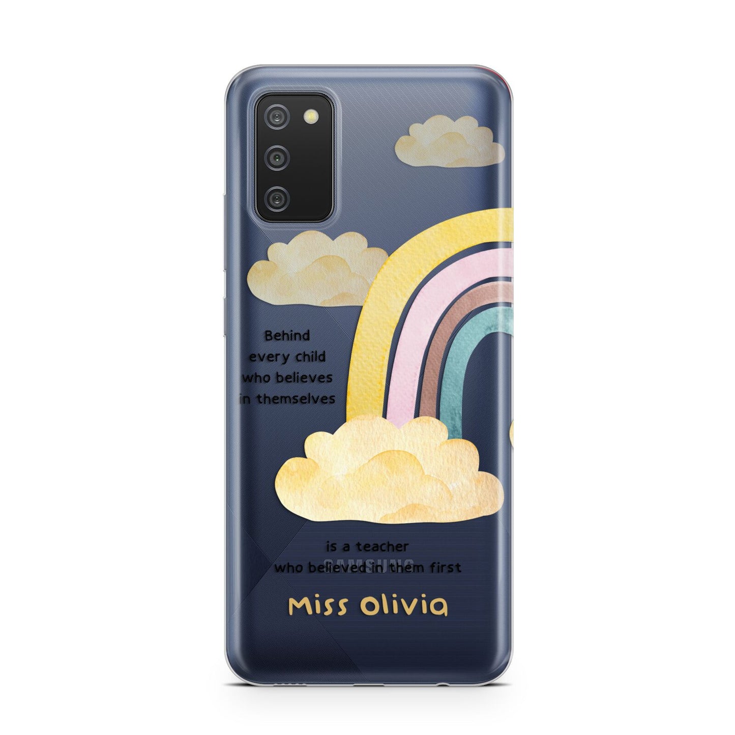 Thank You Teacher Personalised Samsung A02s Case