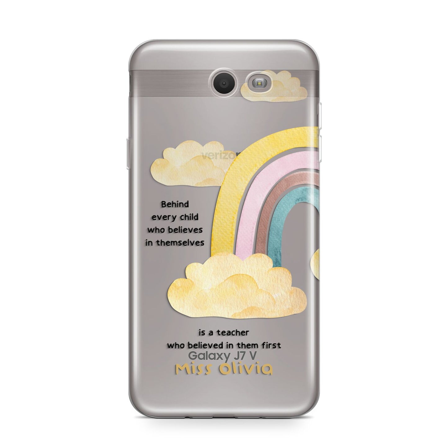 Thank You Teacher Personalised Samsung Galaxy J7 2017 Case