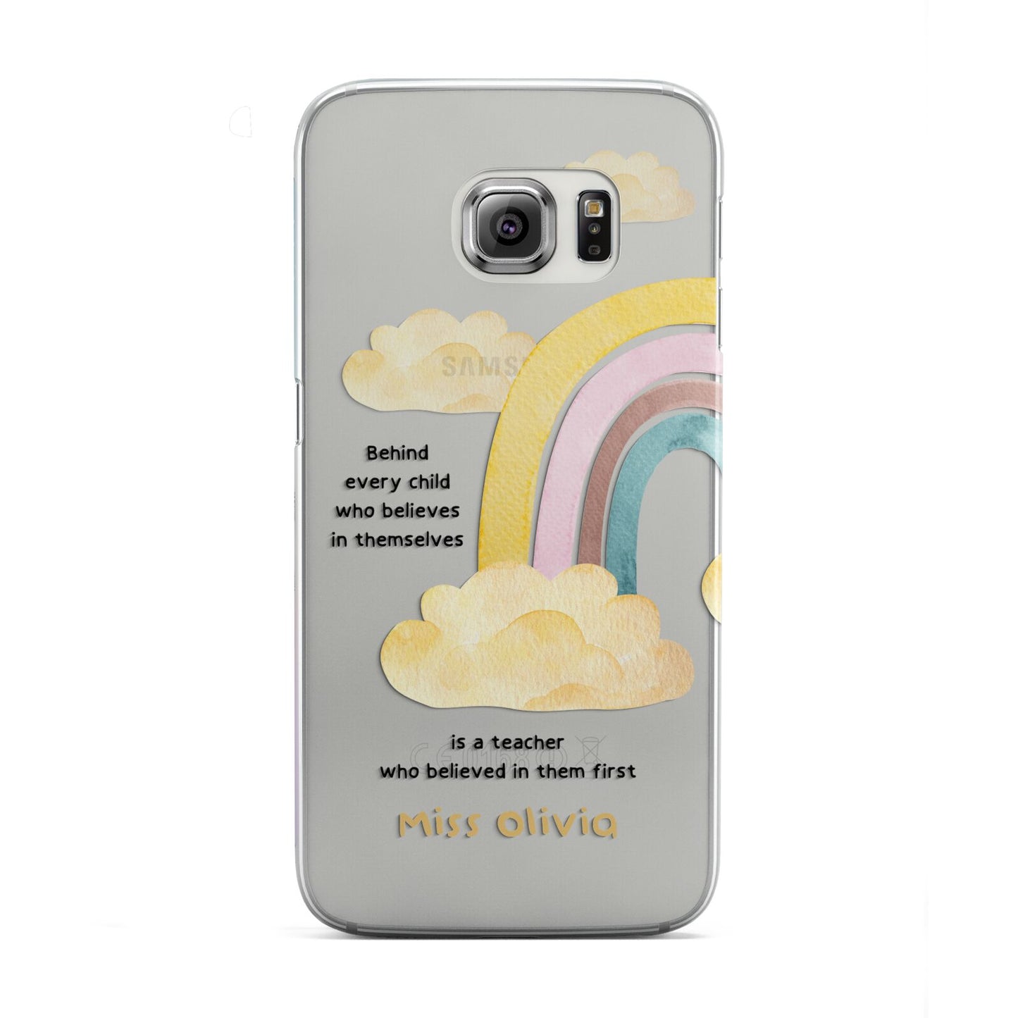 Thank You Teacher Personalised Samsung Galaxy S6 Edge Case