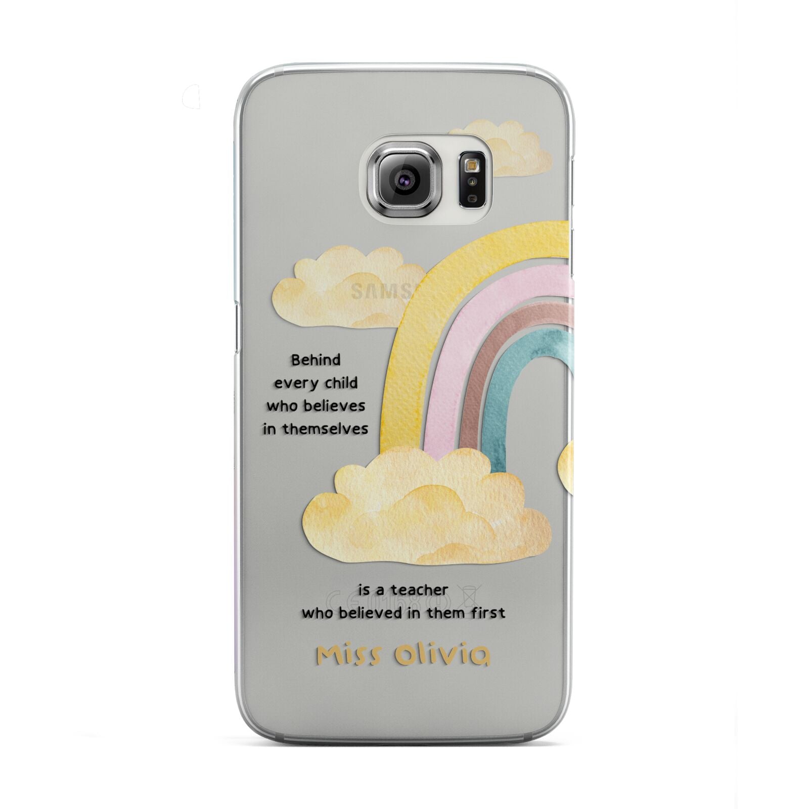 Thank You Teacher Personalised Samsung Galaxy S6 Edge Case
