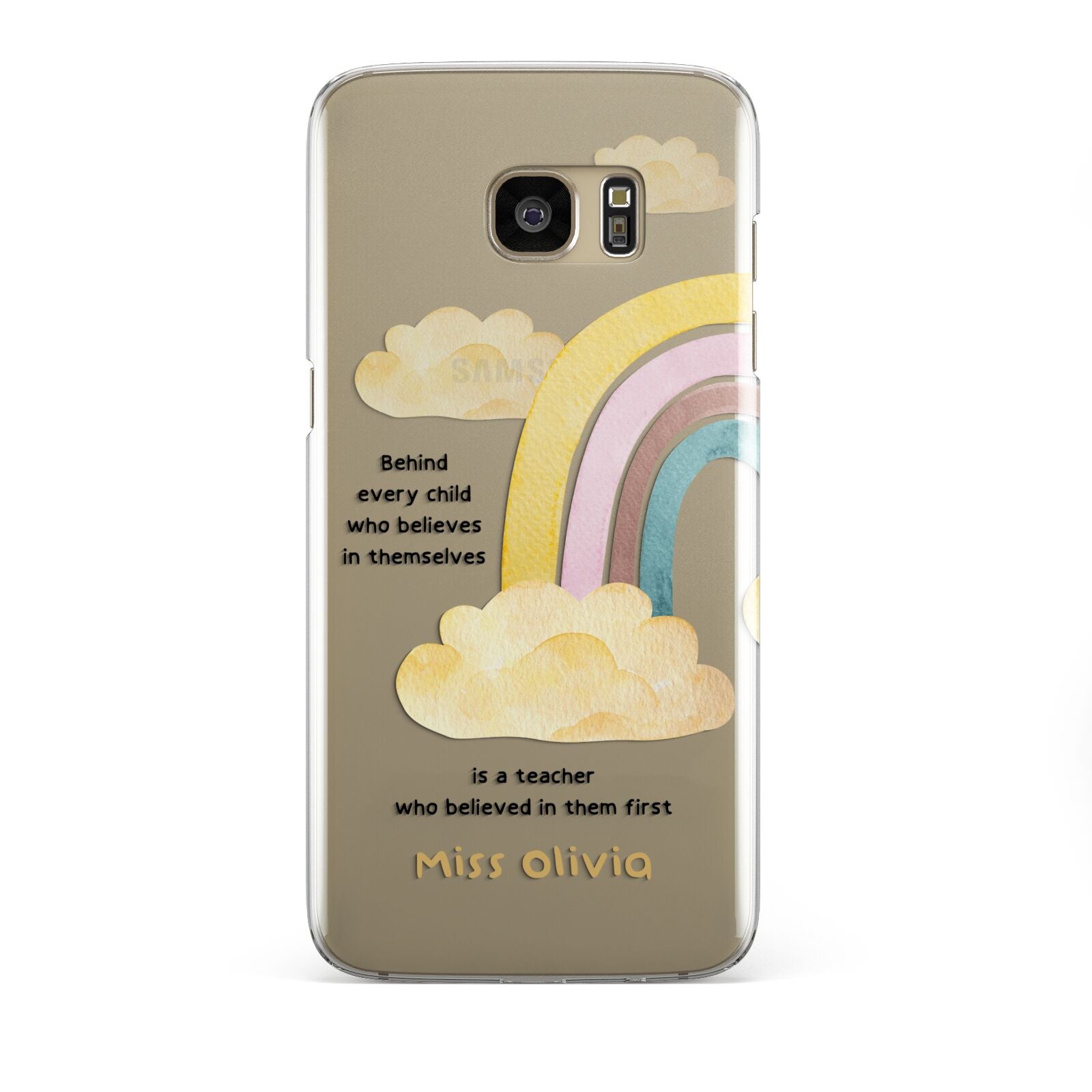 Thank You Teacher Personalised Samsung Galaxy S7 Edge Case