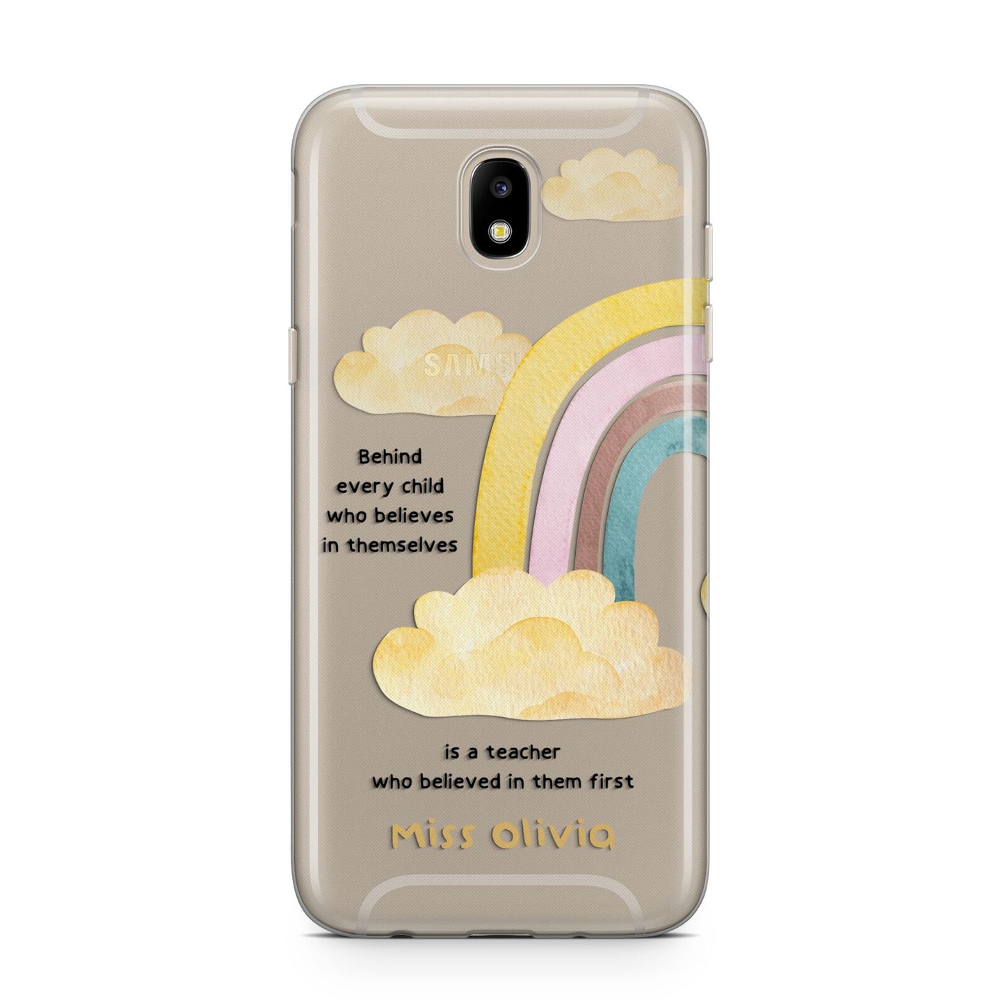 Thank You Teacher Personalised Samsung J5 2017 Case