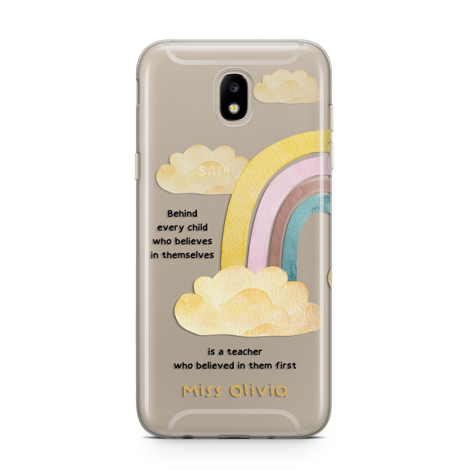 Thank You Teacher Personalised Samsung J5 2017 Case