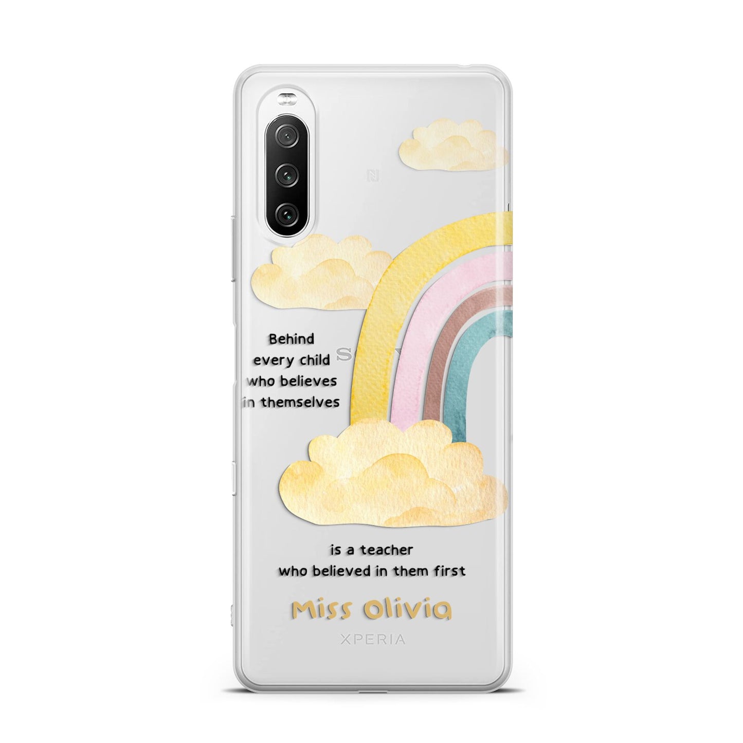 Thank You Teacher Personalised Sony Xperia 10 III Case