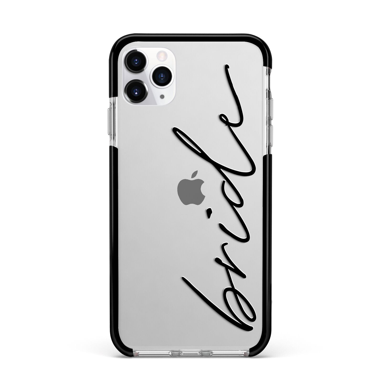 The Bride Apple iPhone 11 Pro Max in Silver with Black Impact Case