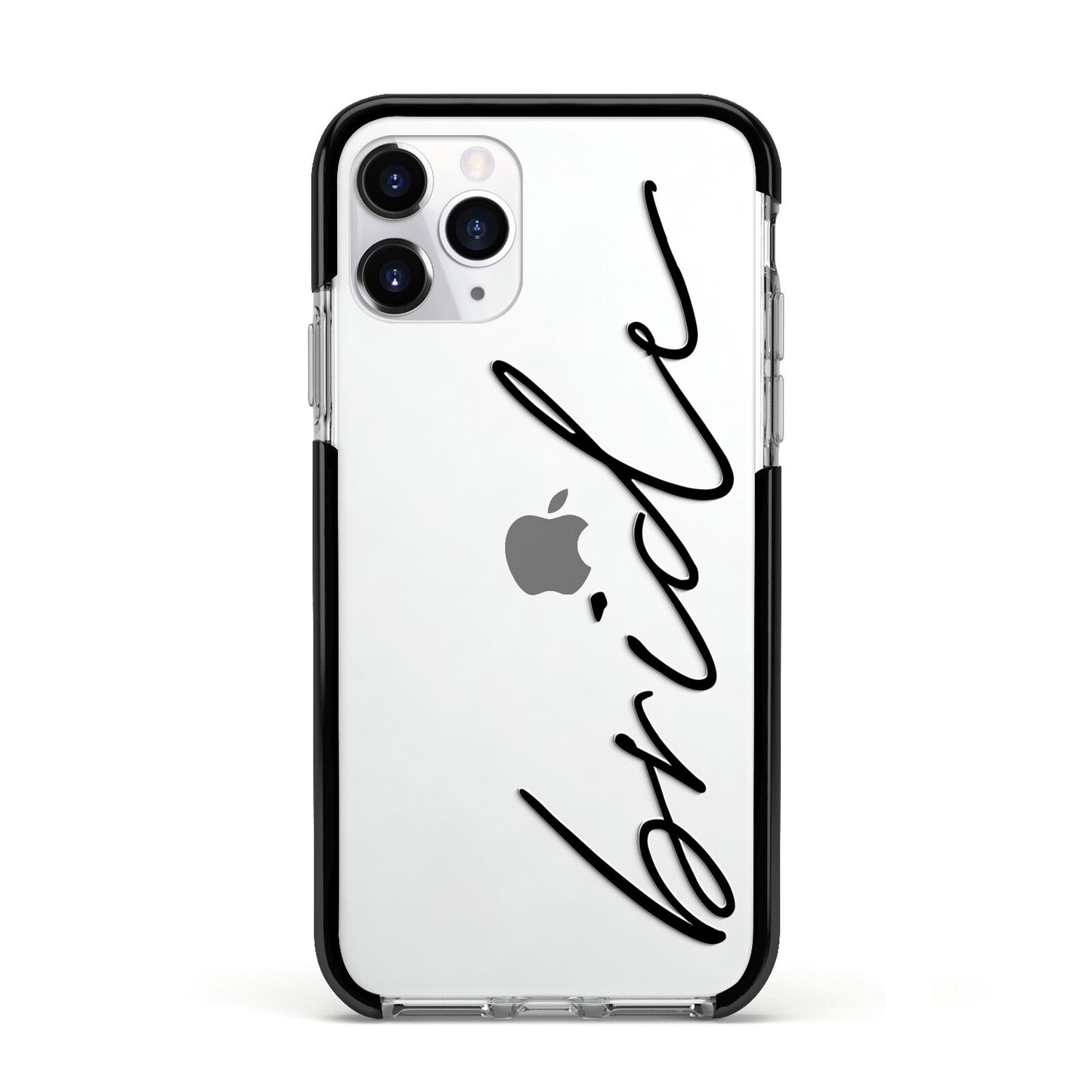 The Bride Apple iPhone 11 Pro in Silver with Black Impact Case