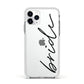 The Bride Apple iPhone 11 Pro in Silver with White Impact Case