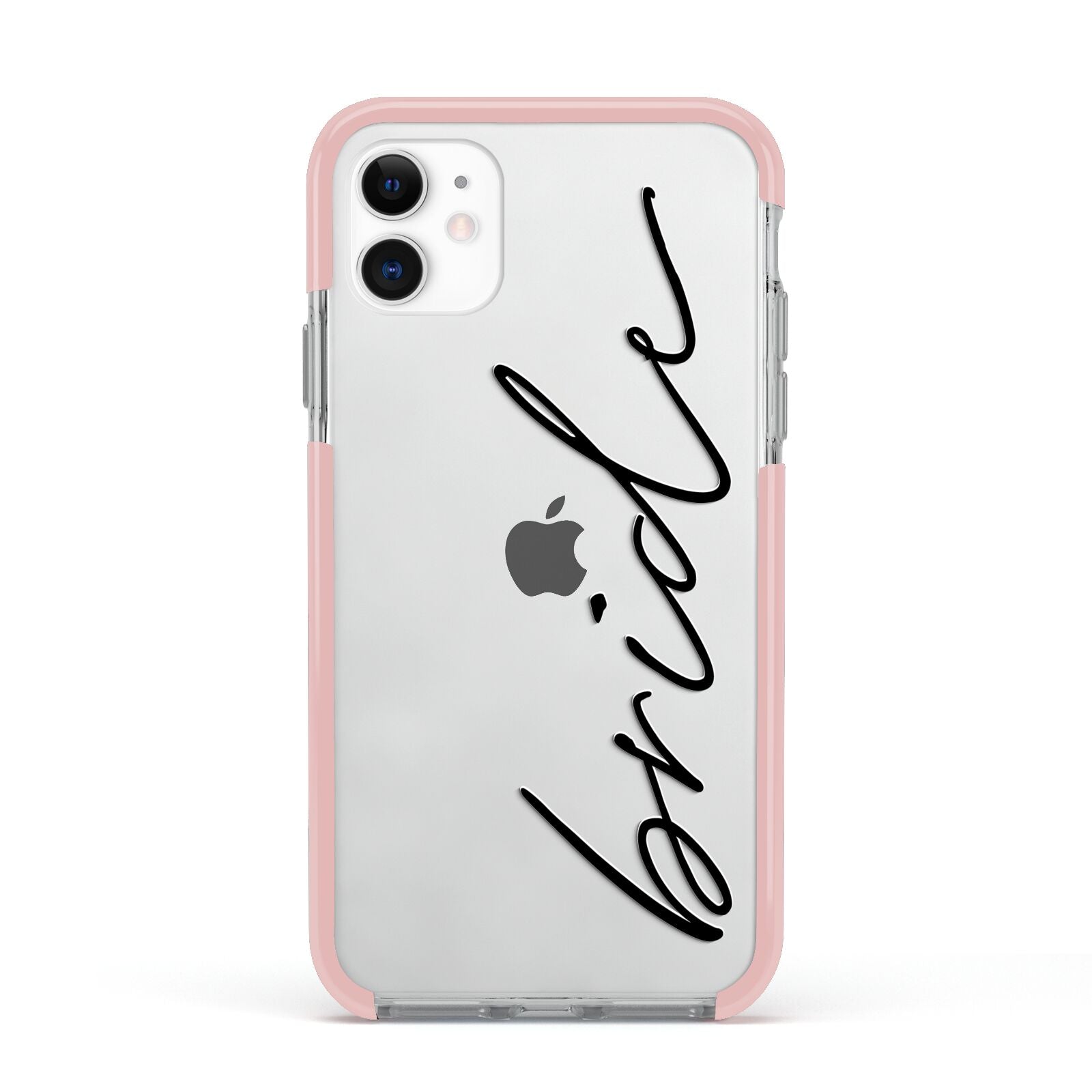 The Bride Apple iPhone 11 in White with Pink Impact Case