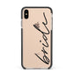 The Bride Apple iPhone Xs Max Impact Case Black Edge on Gold Phone
