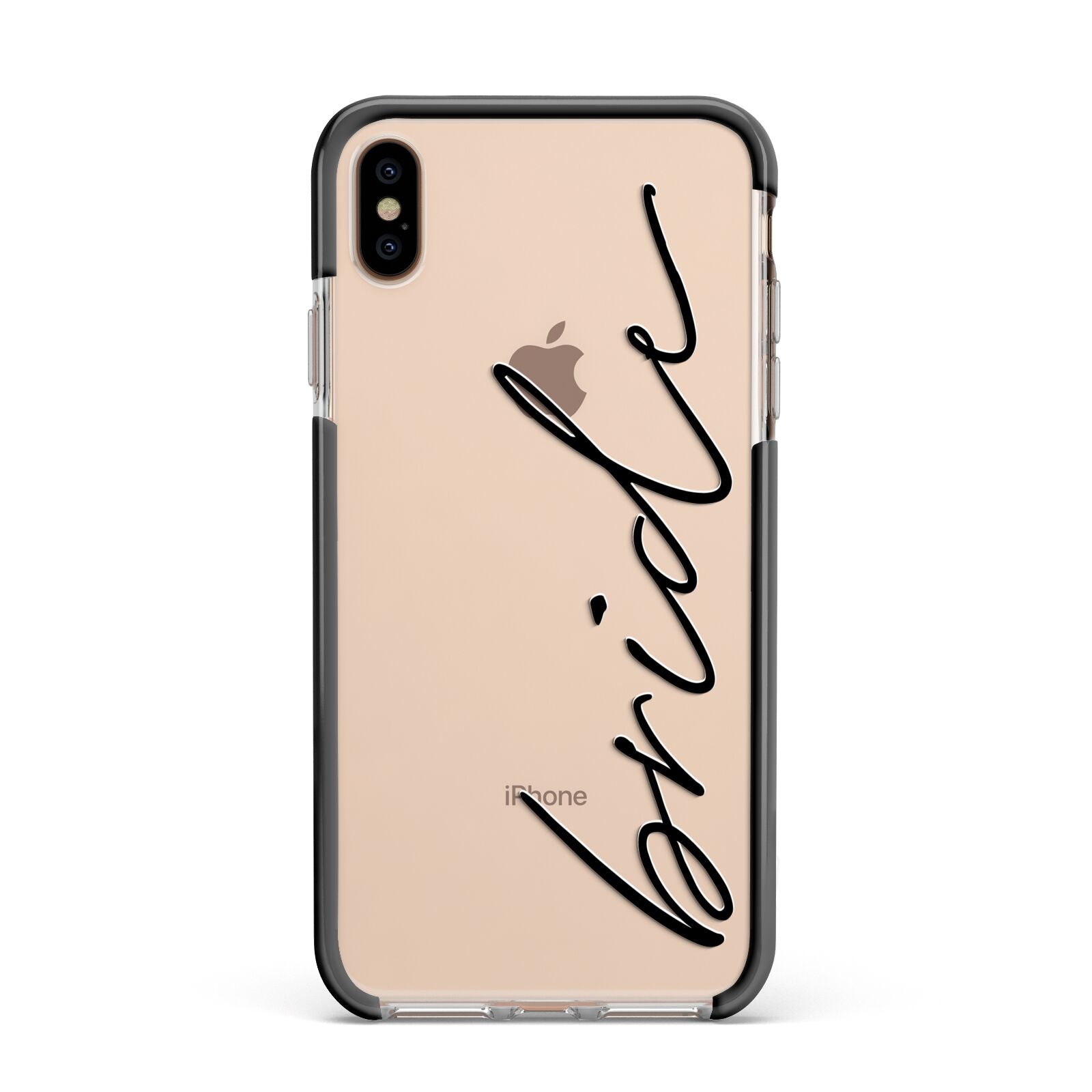 The Bride Apple iPhone Xs Max Impact Case Black Edge on Gold Phone