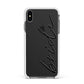 The Bride Apple iPhone Xs Max Impact Case White Edge on Black Phone
