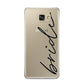 The Bride Samsung Galaxy A9 2016 Case on gold phone