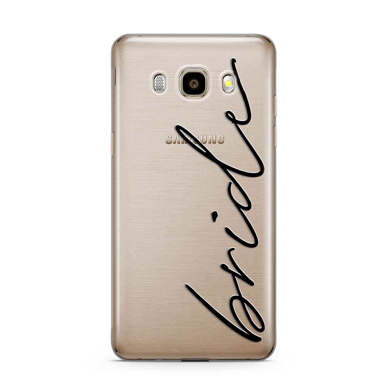 The Bride Samsung Galaxy J7 2016 Case on gold phone