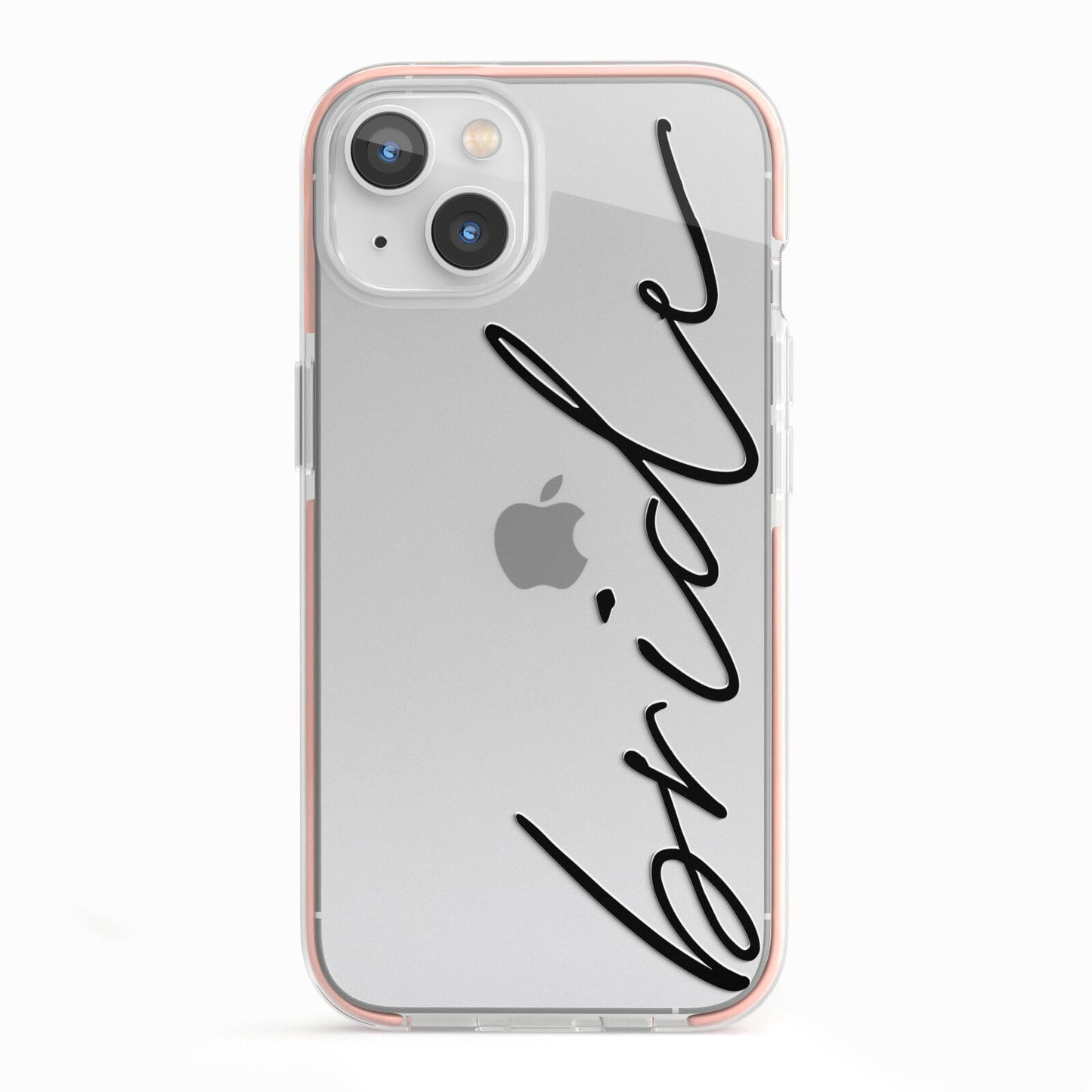 The Bride iPhone 13 TPU Impact Case with Pink Edges