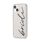 The Bride iPhone 14 Clear Tough Case Starlight Angled Image