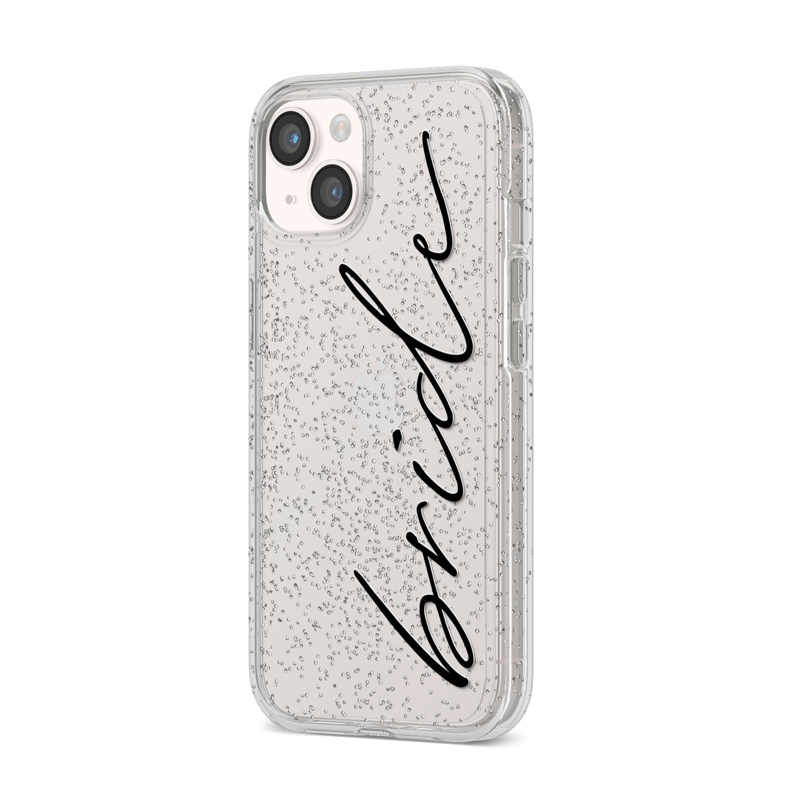 The Bride iPhone 14 Glitter Tough Case Starlight Angled Image