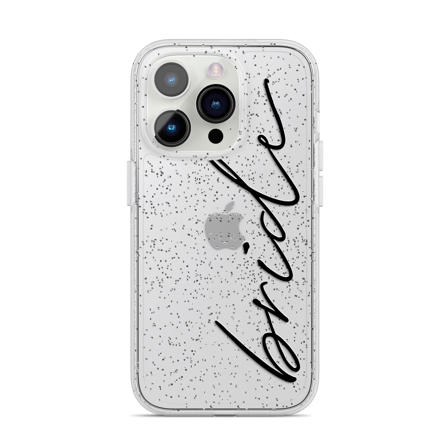 The Bride iPhone 14 Pro Glitter Tough Case Silver