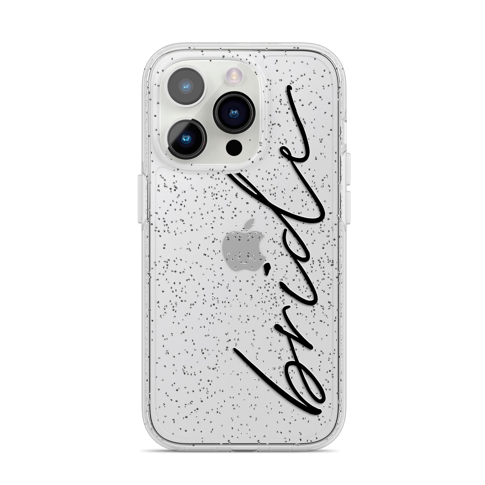 The Bride iPhone 14 Pro Glitter Tough Case Silver