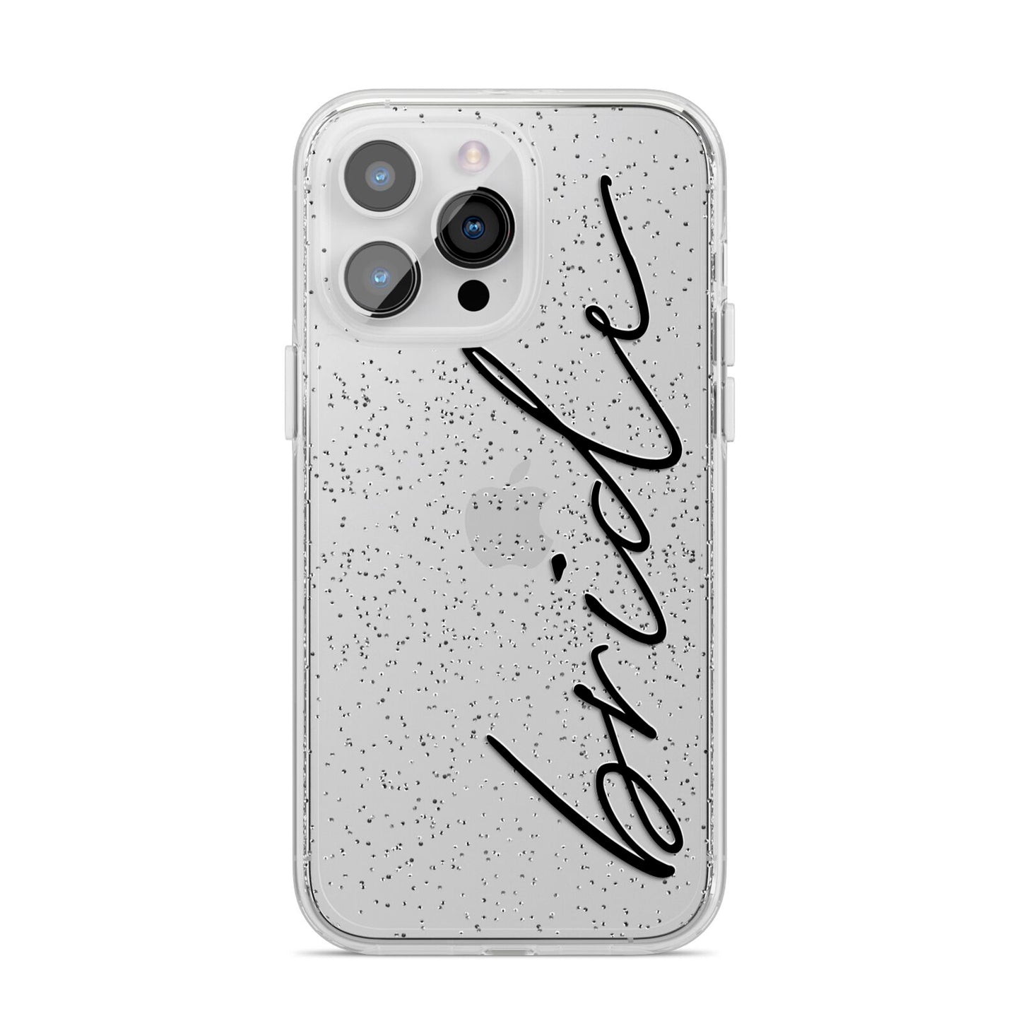 The Bride iPhone 14 Pro Max Glitter Tough Case Silver