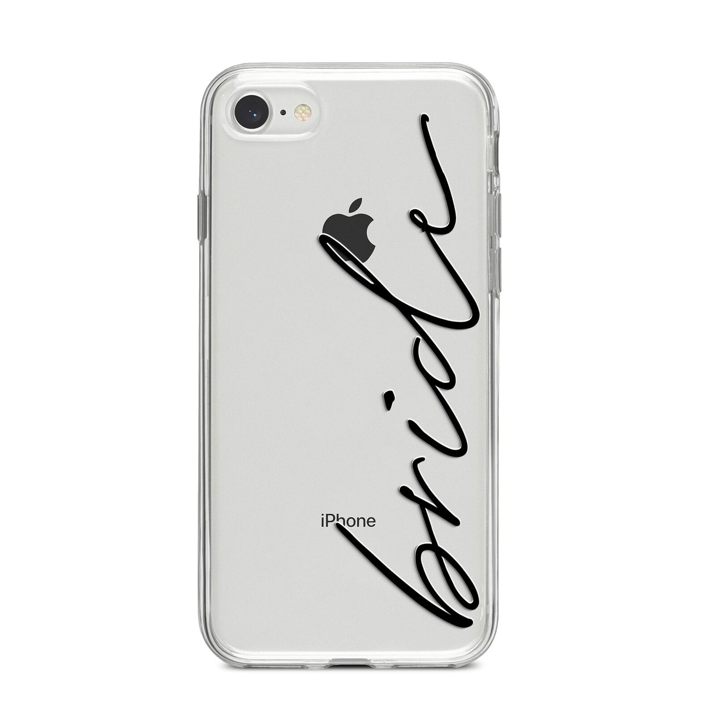 The Bride iPhone 8 Bumper Case on Silver iPhone