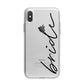 The Bride iPhone X Bumper Case on Silver iPhone Alternative Image 1
