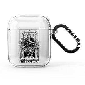 The Emperor Monochrome Tarot Card AirPods Case