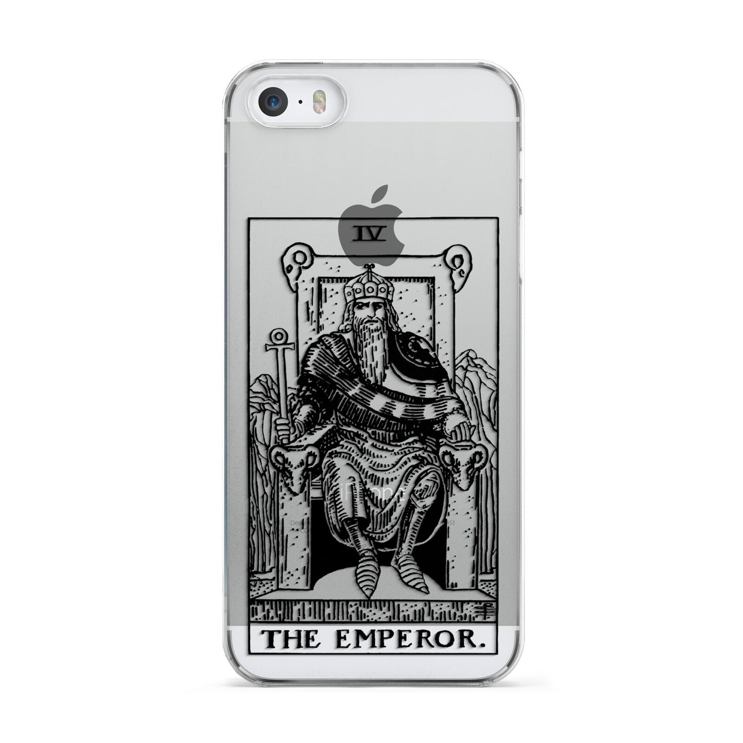 The Emperor Monochrome Tarot Card Apple iPhone 5 Case