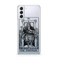 The Emperor Monochrome Tarot Card Samsung S21 Plus Phone Case