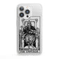 The Emperor Monochrome Tarot Card iPhone 13 Pro Clear Bumper Case