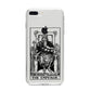 The Emperor Monochrome Tarot Card iPhone 8 Plus Bumper Case on Silver iPhone