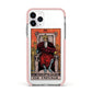 The Emperor Tarot Card Apple iPhone 11 Pro in Silver with Pink Impact Case