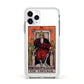 The Emperor Tarot Card Apple iPhone 11 Pro in Silver with White Impact Case