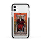 The Emperor Tarot Card Apple iPhone 11 in White with Black Impact Case