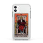 The Emperor Tarot Card Apple iPhone 11 in White with White Impact Case